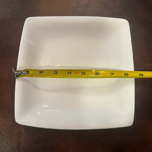 NWOT Sam & Squito  White Square Salad Dessert Plates Set of 4 - Picture 8 of 13